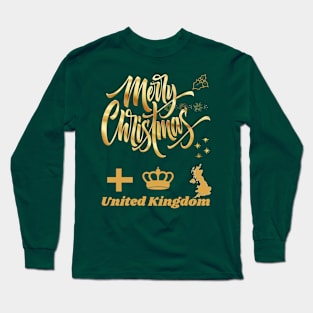 Merry Christmas United Kingdom Long Sleeve T-Shirt